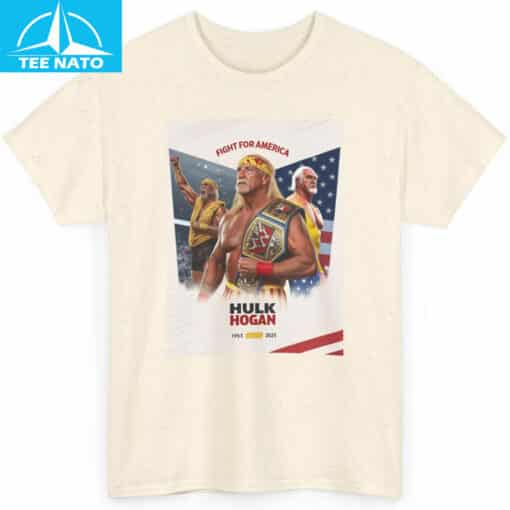 Hulk Hogan Fight For America 1953-2025 Tribute Shirt - Image 4