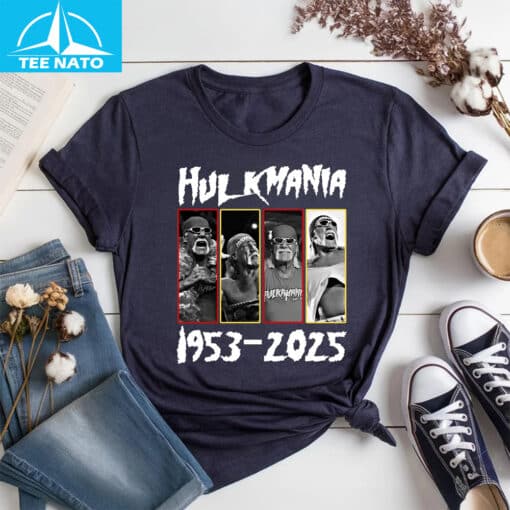 Hulk Hogan Hulkmania 1953-2025 Shirt - Image 3