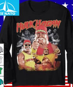 Hulk Hogan Iconic Era Photo Collage Wrestling Shirt2