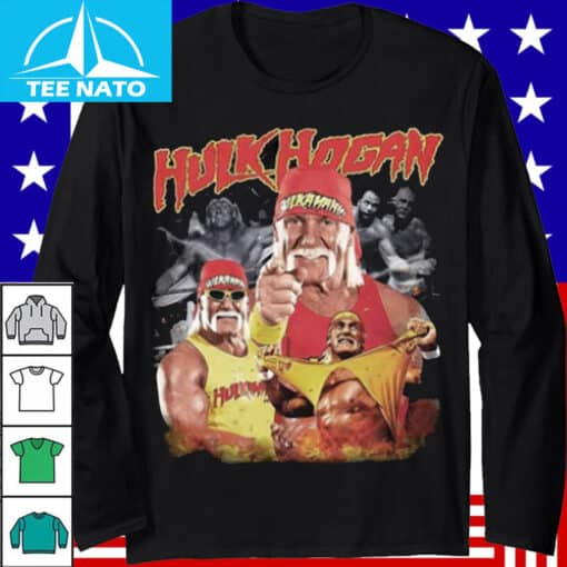 Hulk Hogan Iconic Era Photo Collage Wrestling Shirt - Image 3