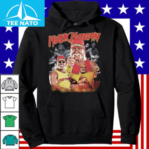 Hulk Hogan Iconic Era Photo Collage Wrestling Shirt - Image 4
