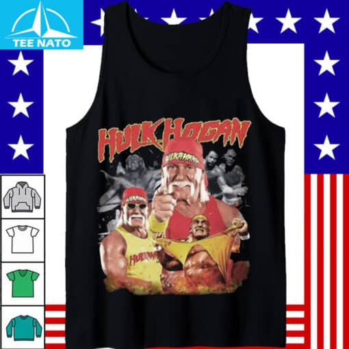 Hulk Hogan Iconic Era Photo Collage Wrestling Shirt - Image 5