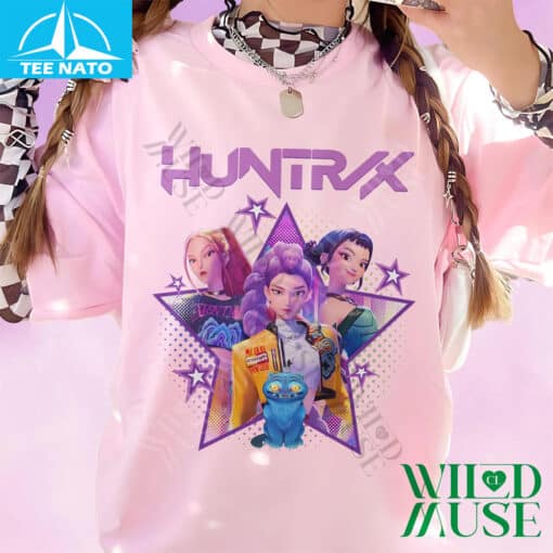 Huntrix Anime Cartoon Characters Graphic Shirt - Image 4