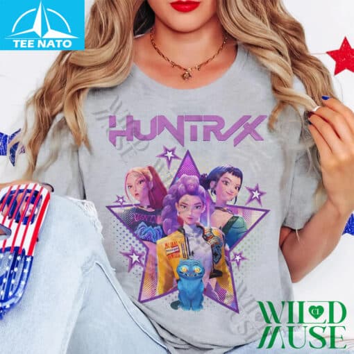 Huntrix Anime Cartoon Characters Graphic Shirt - Image 5