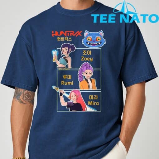 Huntrix Kpop Demon Hunters Print T-Shirt - Image 9