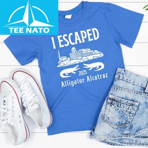 I Escaped Alligator Alcatraz 2025 Shirt - Image 3