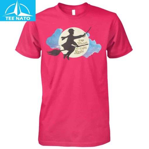 I Love Witches Who Fight Nazis Shirt - Image 4