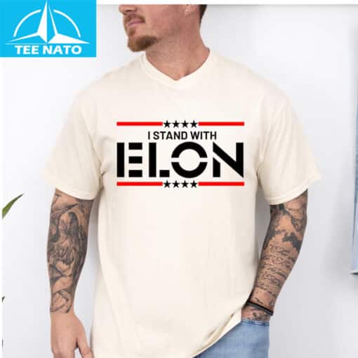 I Stand With Elon Musk Shirt - Image 3
