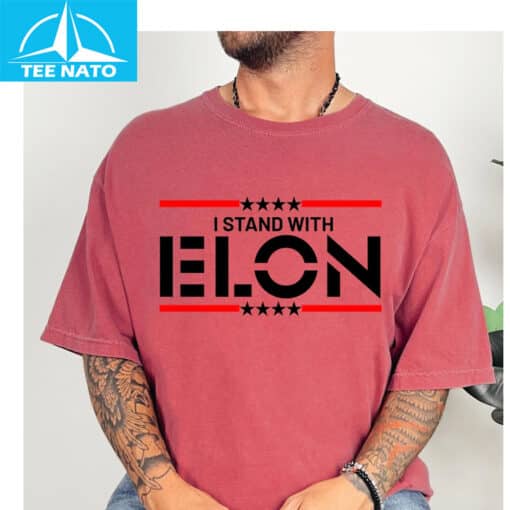 I Stand With Elon Musk Shirt - Image 4