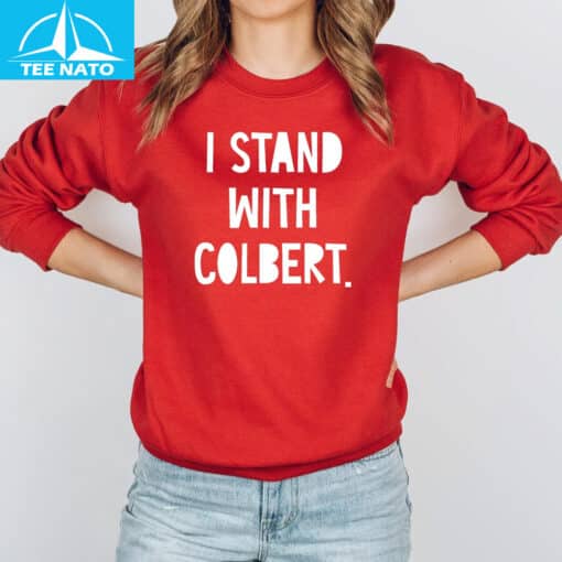 I Stand With Stephen Colbert Shirt - Image 4