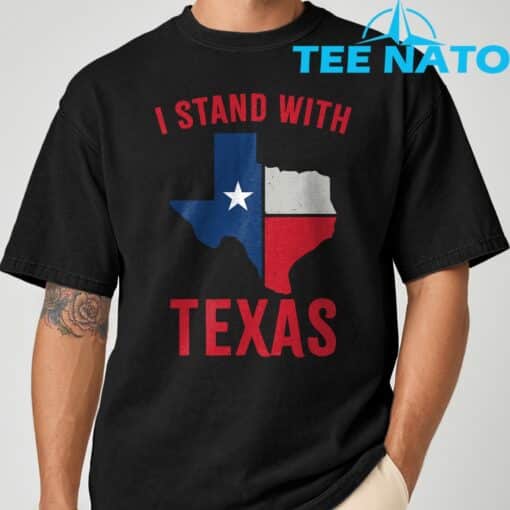 I Stand With Texas 2025 Support Texas Floods T-Shirt - Image 3