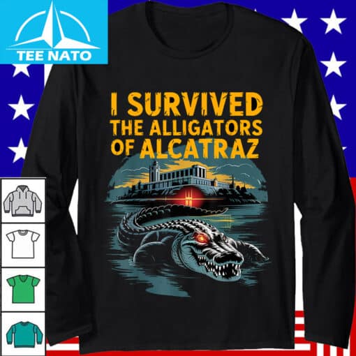 I Survived The Alligators of Alcatraz Shirt - Image 3