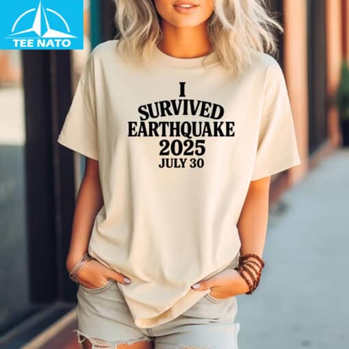 I Survived The Earthquake 2025 Shirt - Image 3