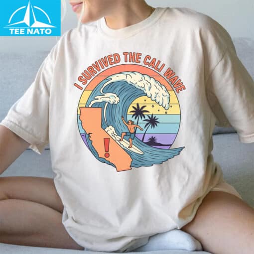I Survived the California Wave Shirt - Image 3