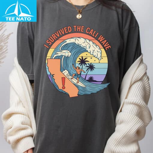 I Survived the California Wave Shirt - Image 4