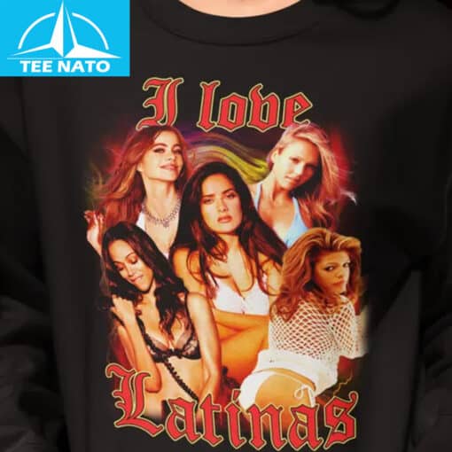 I love Latinas Bootleg Vintage Shirt - Image 4