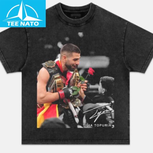 Ilia Topuria Champion Rose Gift Shirt - Image 2