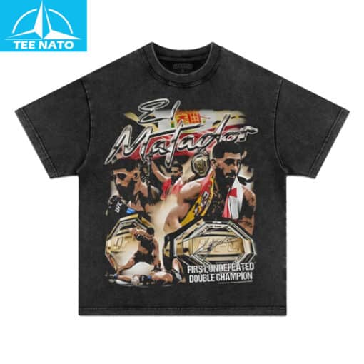 Ilia Topuria "El Matador" Undefeated Double Champion Shirt - Image 3