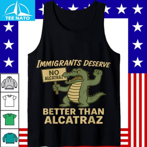 Immigrants Deserve Better Than Alcatraz Hands Off Everglades T-Shirt - Image 2