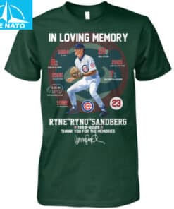 In Loving Memory Ryne Ryno Sandberg 1959 2025 Chicago Cubs Baseball Stats Shirt2