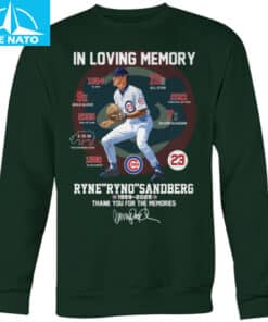 In Loving Memory Ryne Ryno Sandberg 1959 2025 Chicago Cubs Baseball Stats Shirt6