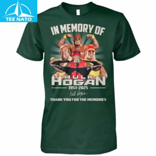In Memory Of Hulk Hogan 1953-2025 Thank You For The Memories Shirt - Image 5