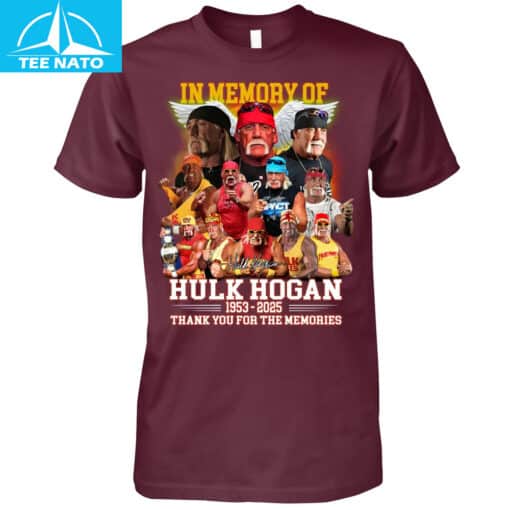 In Memory Of Hulk Hogan 1953-2025 Thank You For The Memories Shirt - Image 3