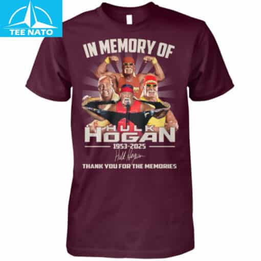 In Memory Of Hulk Hogan 1953-2025 Thank You For The Memories Shirt - Image 4