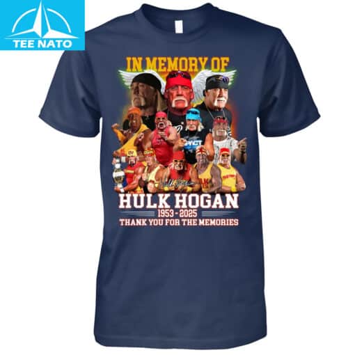 In Memory Of Hulk Hogan 1953-2025 Thank You For The Memories Shirt - Image 4