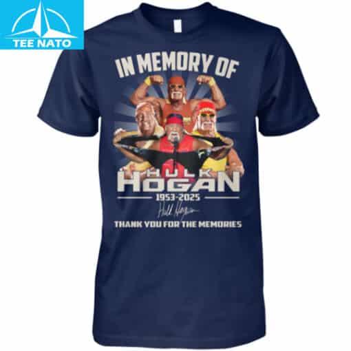 In Memory Of Hulk Hogan 1953-2025 Thank You For The Memories Shirt - Image 3