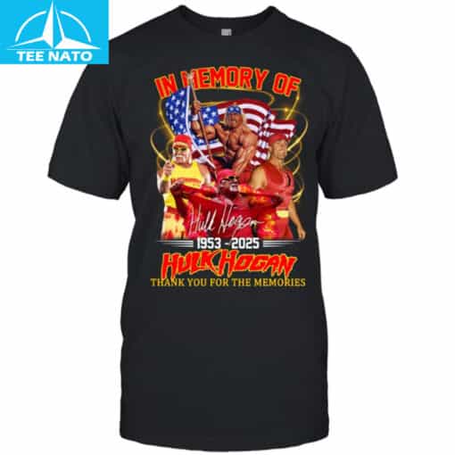 In Memory Of Hulk Hogan American Flag Wrestling 1953-2025 Shirt