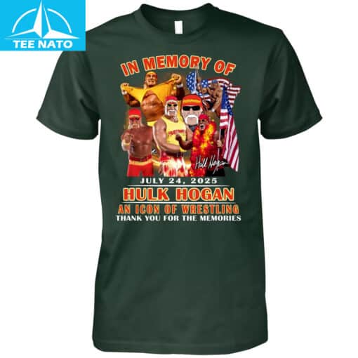 In Memory Of Hulk Hogan July 24 2025 Icon of Wrestling Shirt - Image 3