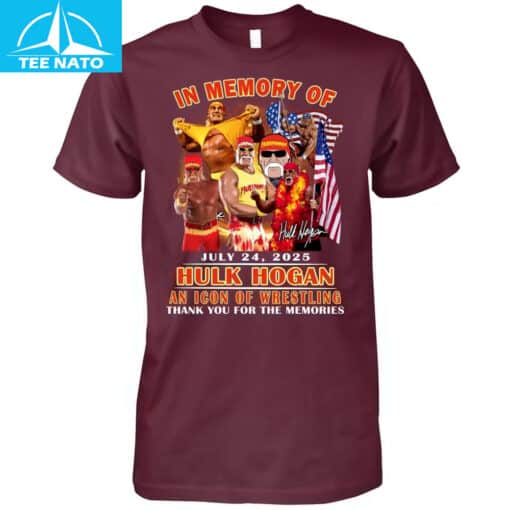 In Memory Of Hulk Hogan July 24 2025 Icon of Wrestling Shirt - Image 4