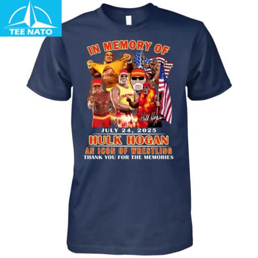 In Memory Of Hulk Hogan July 24 2025 Icon of Wrestling Shirt - Image 5