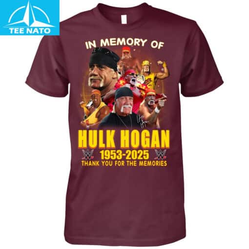 In Memory Of Hulk Hogan WWE 1953-2025 Thank You For The Memories Shirt - Image 4