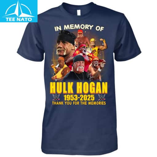 In Memory Of Hulk Hogan WWE 1953-2025 Thank You For The Memories Shirt - Image 5