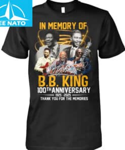 In Memory of BB King 100th Anniversary 1925-2025 Blues Music Shirt