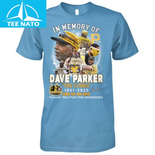 In Memory of Dave "The Cobra" Parker 1951-2025 Pirates Shirt - Image 2