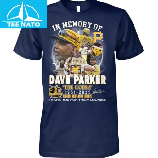 In Memory of Dave "The Cobra" Parker 1951-2025 Pirates Shirt - Image 4