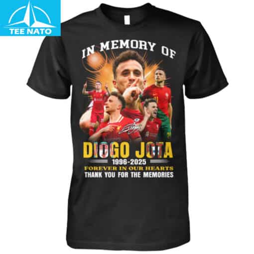In Memory of Diogo Jota 1996-2025 'Forever In Our Hearts' Thank You For The Memories Football Fan Shirt