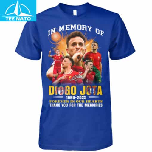In Memory of Diogo Jota 1996-2025 'Forever In Our Hearts' Thank You For The Memories Football Fan Shirt - Image 5