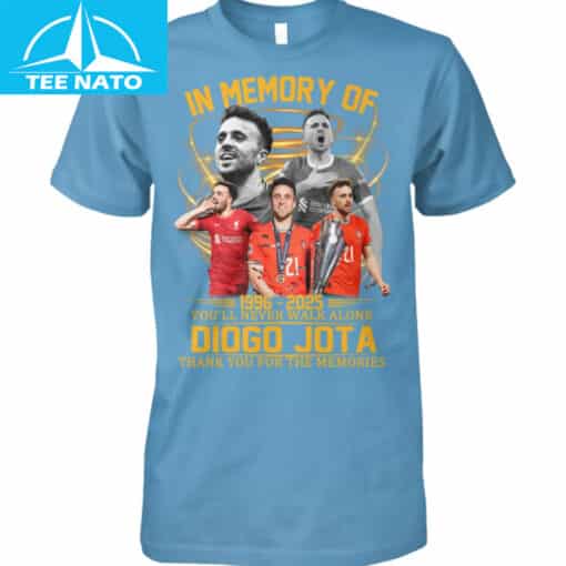 In Memory of Diogo Jota 1996-2025 You'll Never Walk Alone Shirt - Image 2