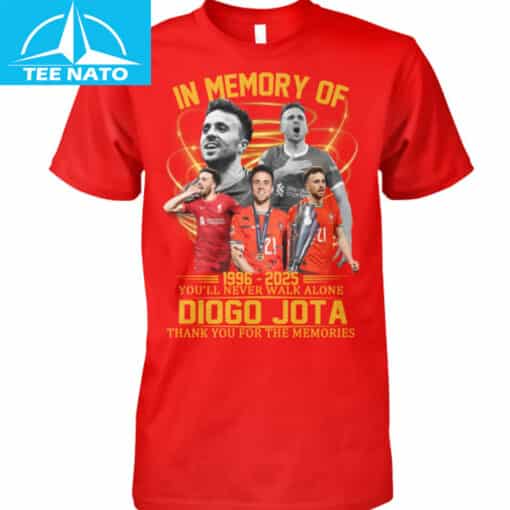In Memory of Diogo Jota 1996-2025 You'll Never Walk Alone Shirt - Image 3