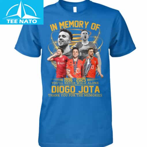 In Memory of Diogo Jota 1996-2025 You'll Never Walk Alone Shirt - Image 4
