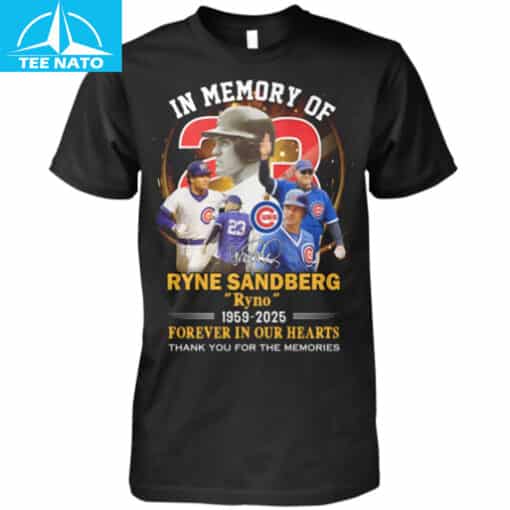 In Memory of Ryne Sandberg 1959-2025 Chicago Cubs Baseball Shirt