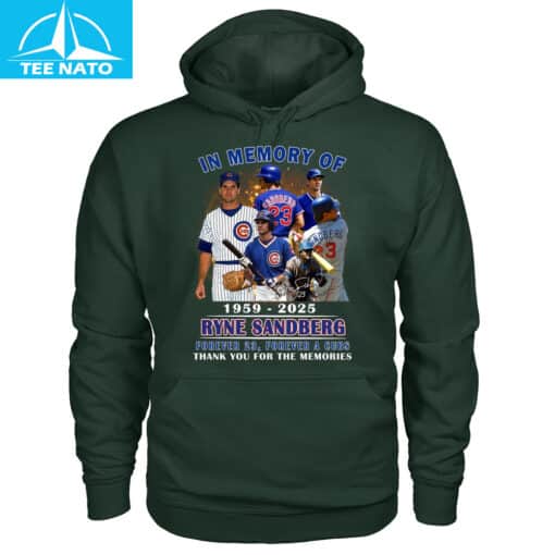 In Memory of Ryne Sandberg 1959-2025 Forever 23 Chicago Cubs Baseball Shirt - Image 7