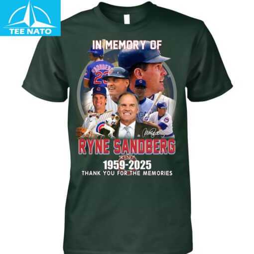 In Memory of Ryne Sandberg Ryno 1959-2025 Chicago Cubs Baseball Shirt - Image 4