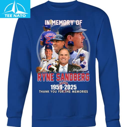 In Memory of Ryne Sandberg Ryno 1959-2025 Chicago Cubs Baseball Shirt - Image 7