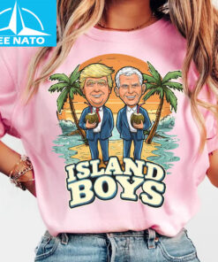 Island Boys Trump Biden Cartoon Graphic Shirt4