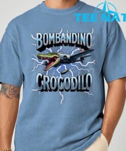 Italian Brainrot Bombardino Crocodilo Bombardiro Crocodilo T Shirt 4